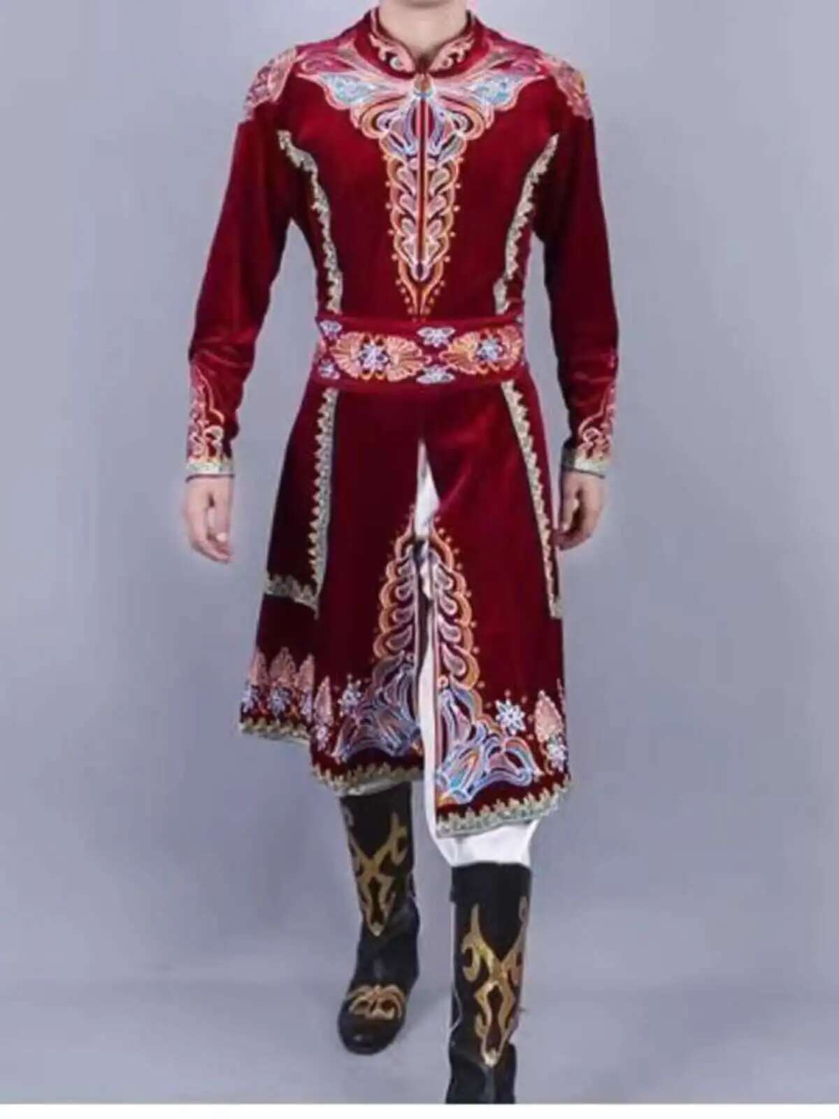 Ethnic Clothing & Online Fashion Store Khaadi Uk - 新しい新疆ダンス服ウイグル紳士服ハンサムコートステージパフォーマンスエスニックスタイルパフォーマンス服
