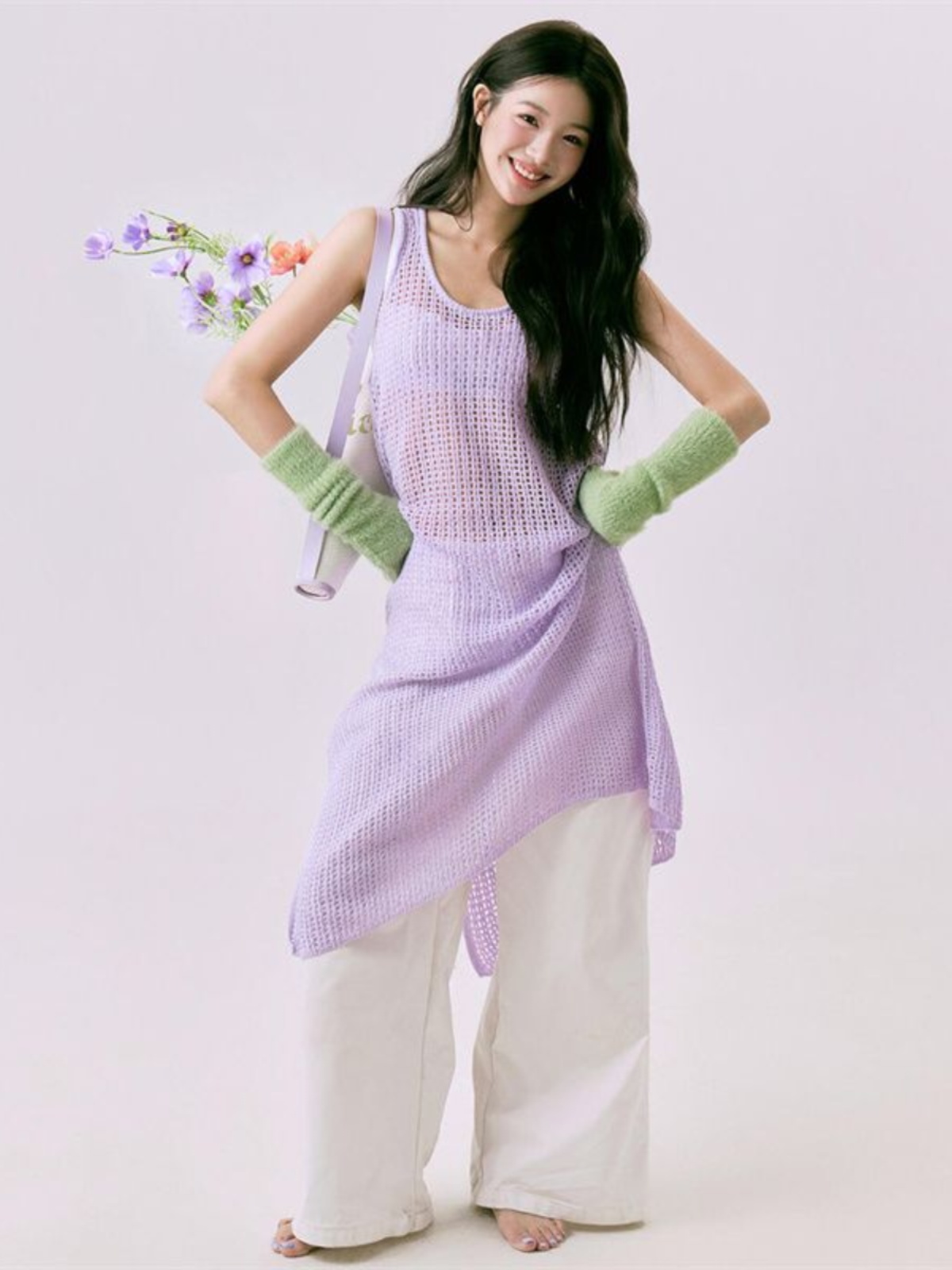 ロマンチックな春の花柄プリント写真スタジオ新しいスタイルの女 - Ethnic Fashion Photography のレビューと価格