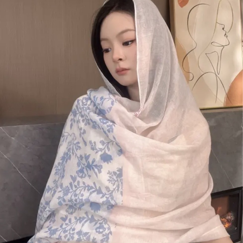 90*180 夏日焼け止めショール女性用、2025 新着、ロ - Ethnic Fashion Photography のレビューと価格