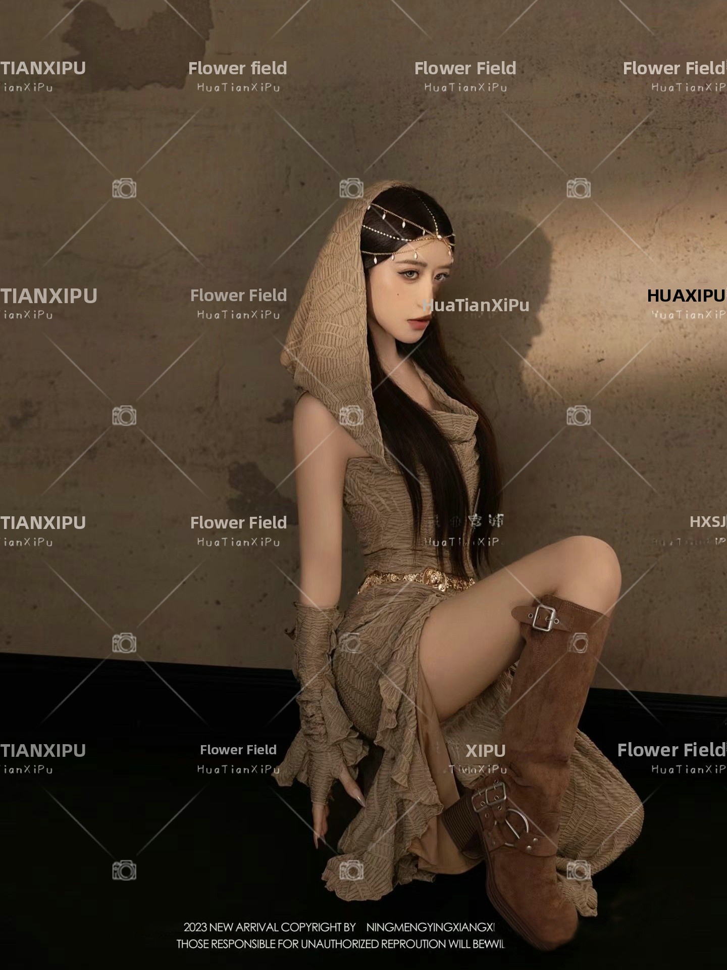 新しい砂漠のオアシスプリンセススタイルの写真撮影服旅行撮影エ - Ethnic Fashion Photography のレビューと価格