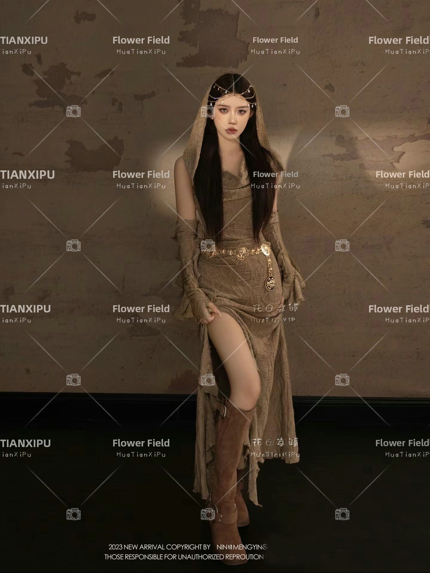 新しい砂漠のオアシスプリンセススタイルの写真撮影服旅行撮影エ - Ethnic Fashion Photography のレビューと価格