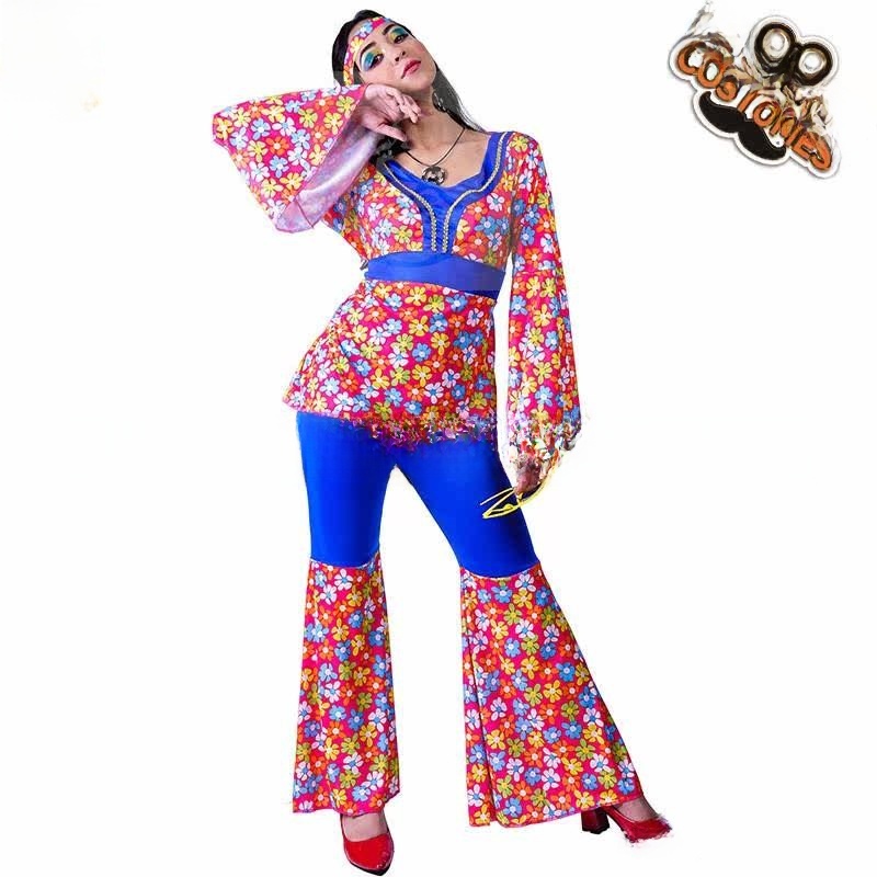 女性のビッグフラワーヒッピースーツディスココスチュームハロウ - Ethnic Clothing & Online Fashion Store Khaadi Uk のレビューと価格